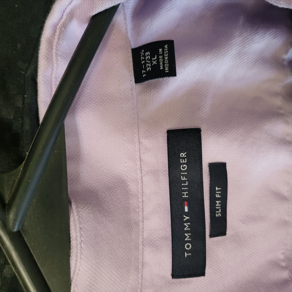 Tommy Hilfiger Slim Fit Lavender Shirt